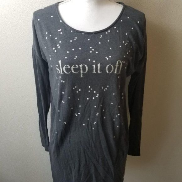 Victoria's Secret Small Sleep it Off Sparkle Night Shirt - Picture 2 of 4